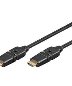 Goobay - Hög hastighet med Ethernet 360 ° HDMI-kabel, 2 m