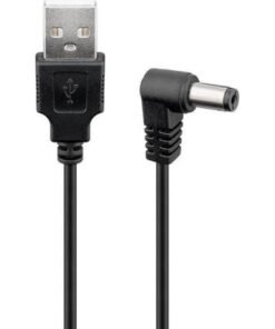Goobay - USB - 5,5 x 2,5 Strömadapter, 1 m
