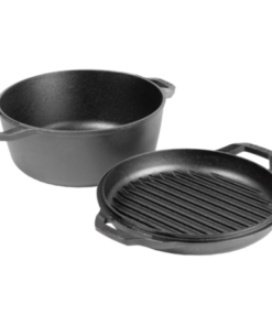 Lodge - 6 QT Chef Style Double Dutch Oven
