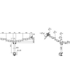 Multibrackets - M VESA Officeline Dual svart