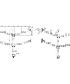 Multibrackets - M VESA Officeline Quad svart